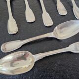 Charles Salomon Mahler (1824-1841) - Set of 12 table spoons - In solid silver 950/1000