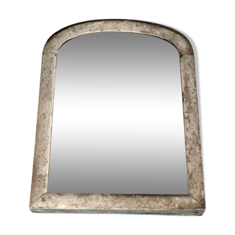 Late Victorian patinated mercury mirror