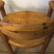 Pair armchairs and table in patinated pine  Rainer Daumiller attr., 1960s