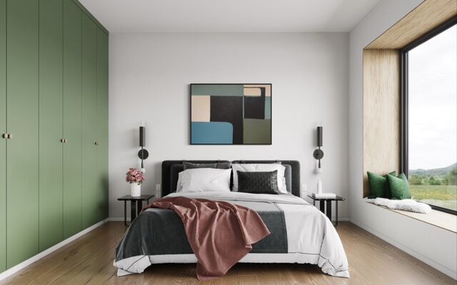 Abstract green table