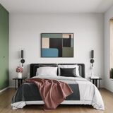 Abstract green table