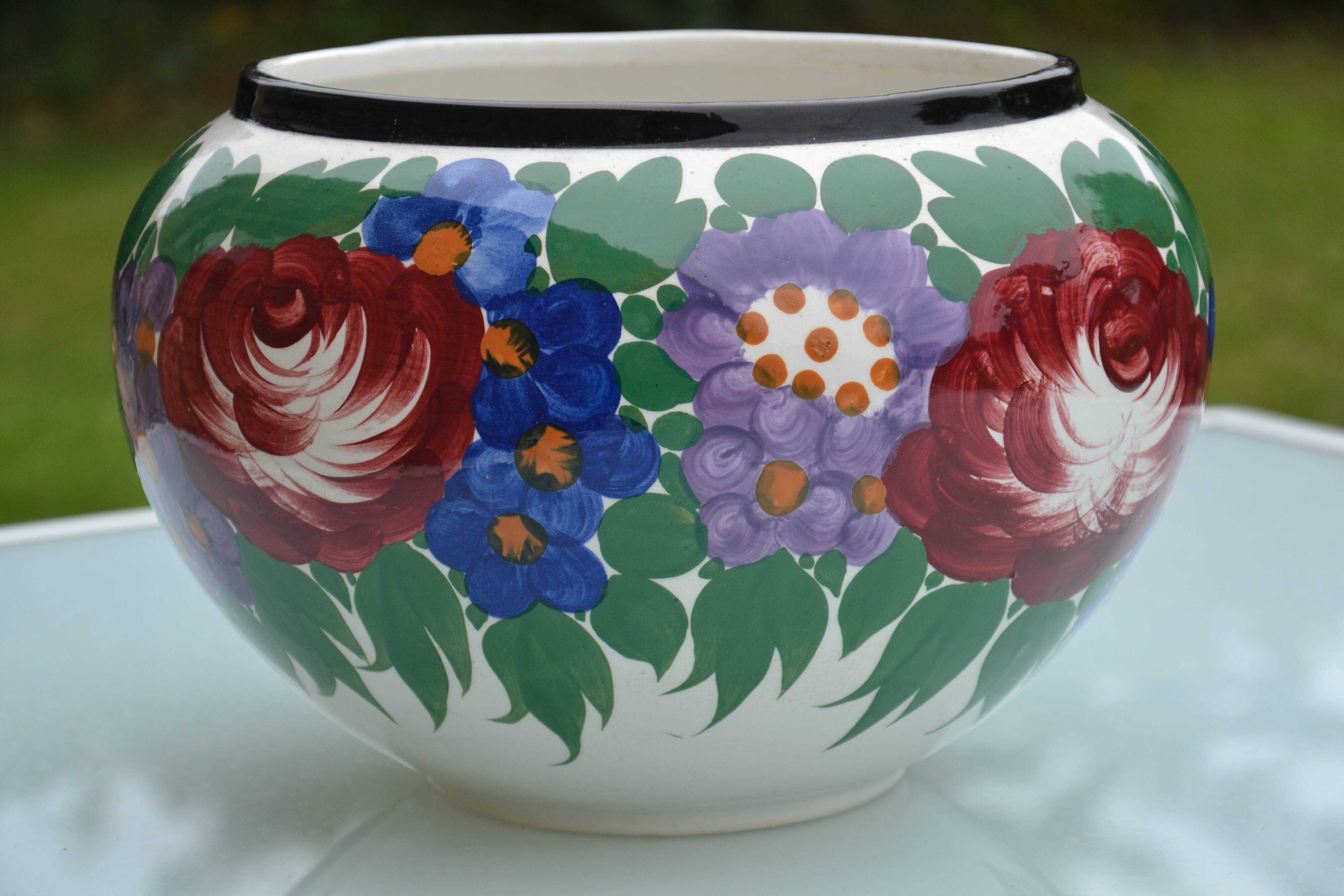 Moulin des loups ceramic flowerpot