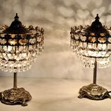 Pair of bedside lamps with tassels