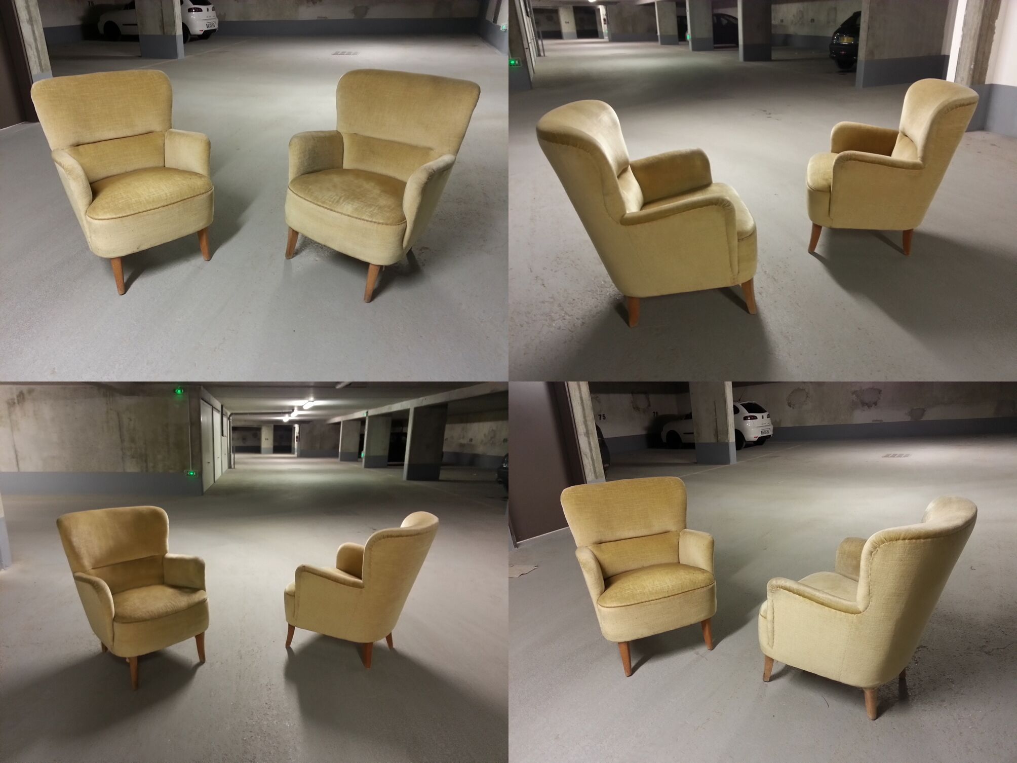 1/2 seat Shepherdess 50s 60s Theo Ruth for Artifort