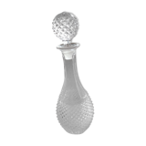 Crystal and glass wine decanter