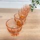 Set de 6 verres vintage Luminarc étoile rose