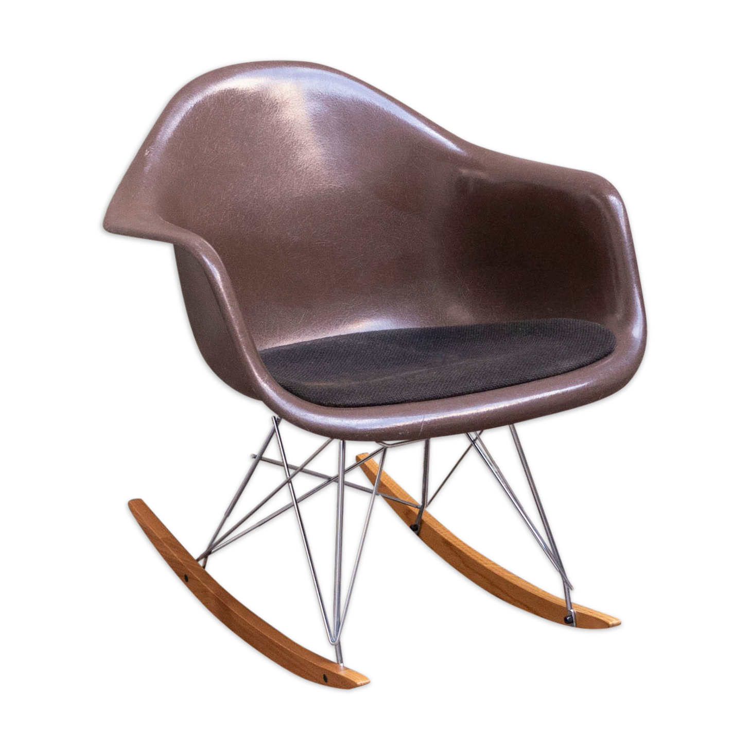 Rocking chair Seal Brown by Charles & Ray Eames - Herman Miller