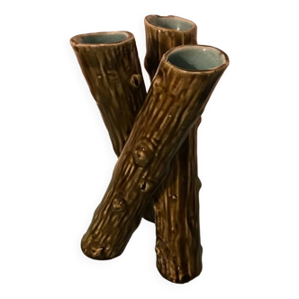Vallauris style earthenware soliflore vase