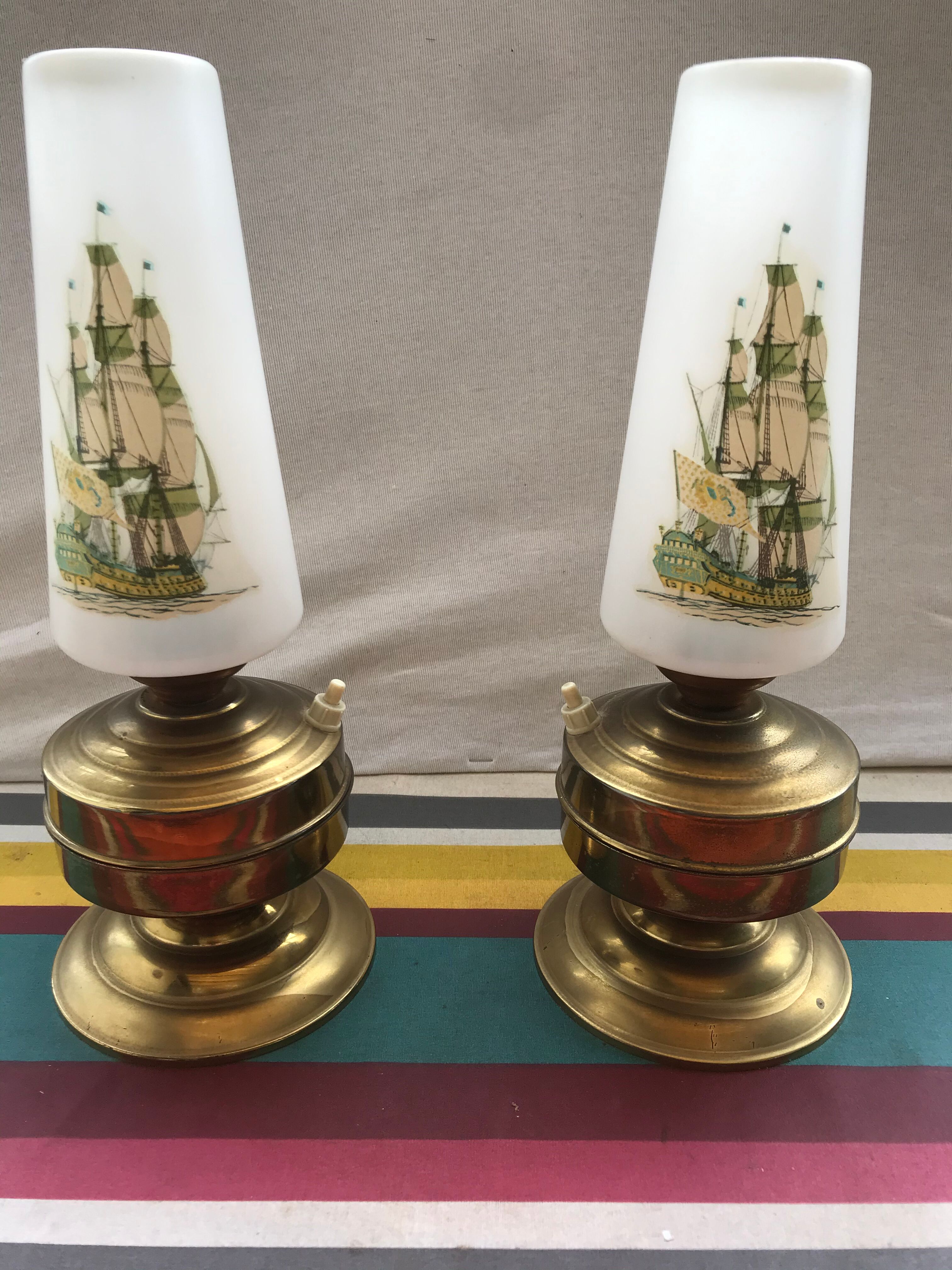 Pair of old lamps