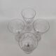 Four Baccarat crystal glasses, Corneille pattern. Early 20th century.