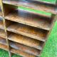 Antique wooden locker storage unit