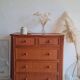 Vintage rattan chest of drawers