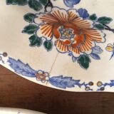 Plates earthen of Gien model Rooster and peony