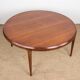 Large Danish round teak coffee table model 283 by Johannes Andersen for CFC Silkeborg 1960.
