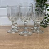 Set of 6 Luminarc Lance white wine glasses