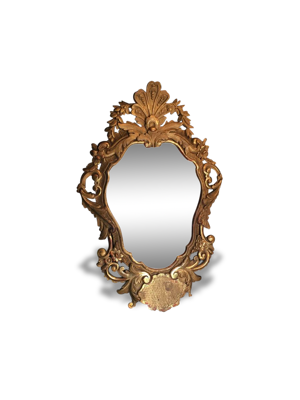 Miroir de table bois
