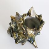 Kitsch ashtray, ceramics, shell shape, 50s