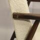 Pair of armchairs Henryk Lis 300-190 years 1970 fabric white buckle.