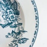 6 old iron earth soup plates from Sarreguemines