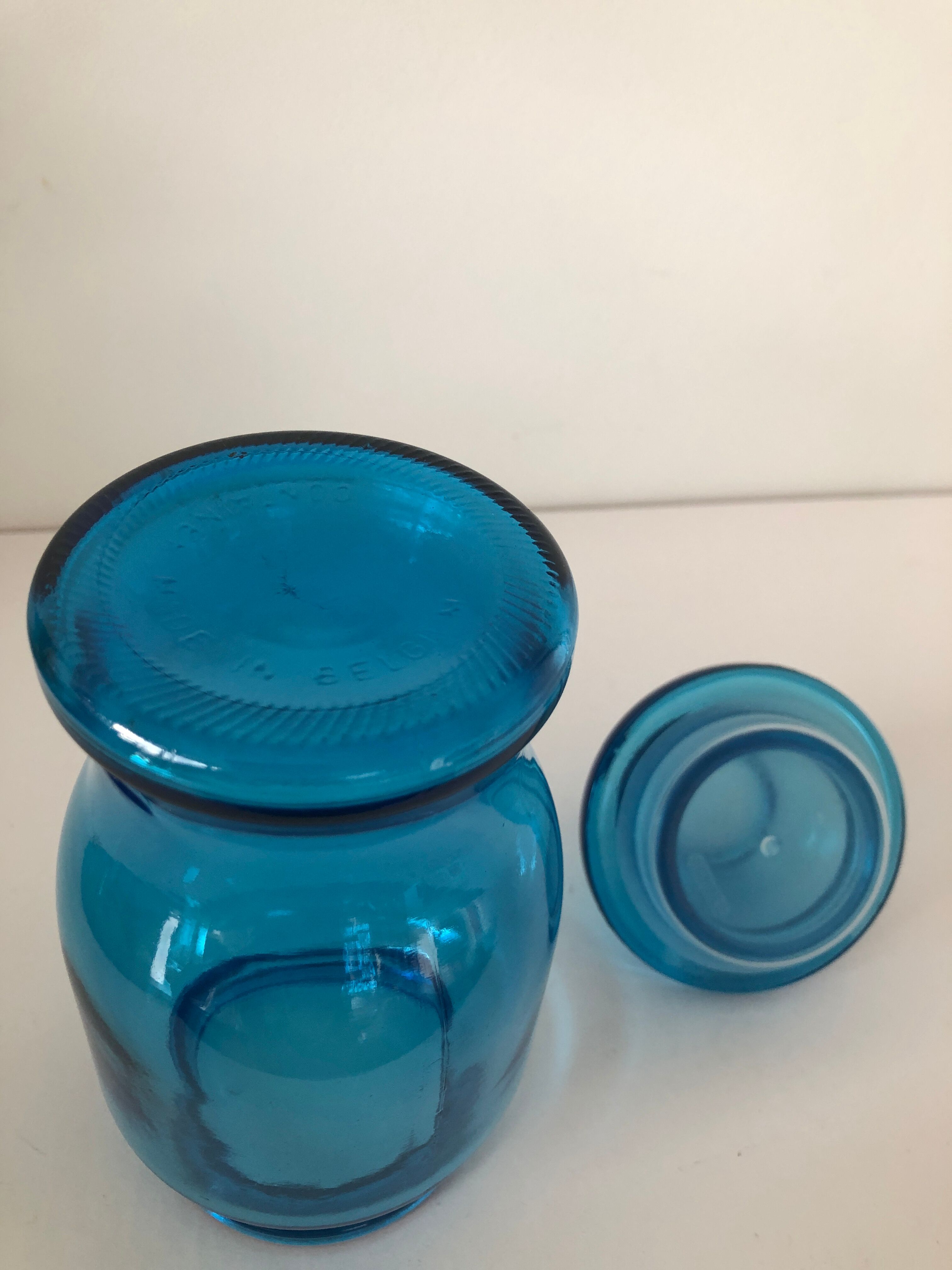 Vintage Lever Blue Bottle