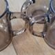 3 Arcoroc BP mugs in smoked glass