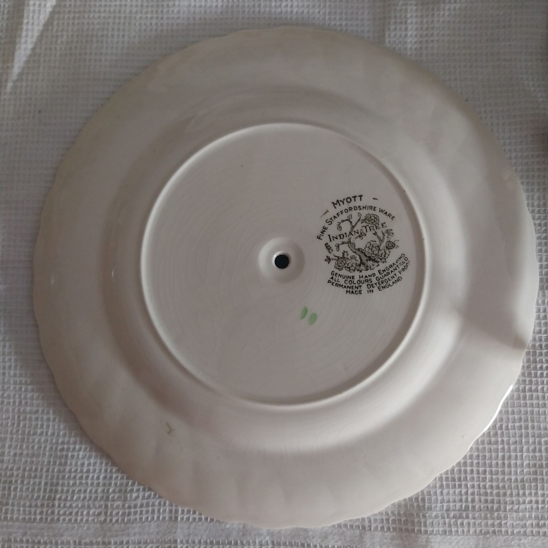 Vintage two-tier serving dish made in England by Myott.