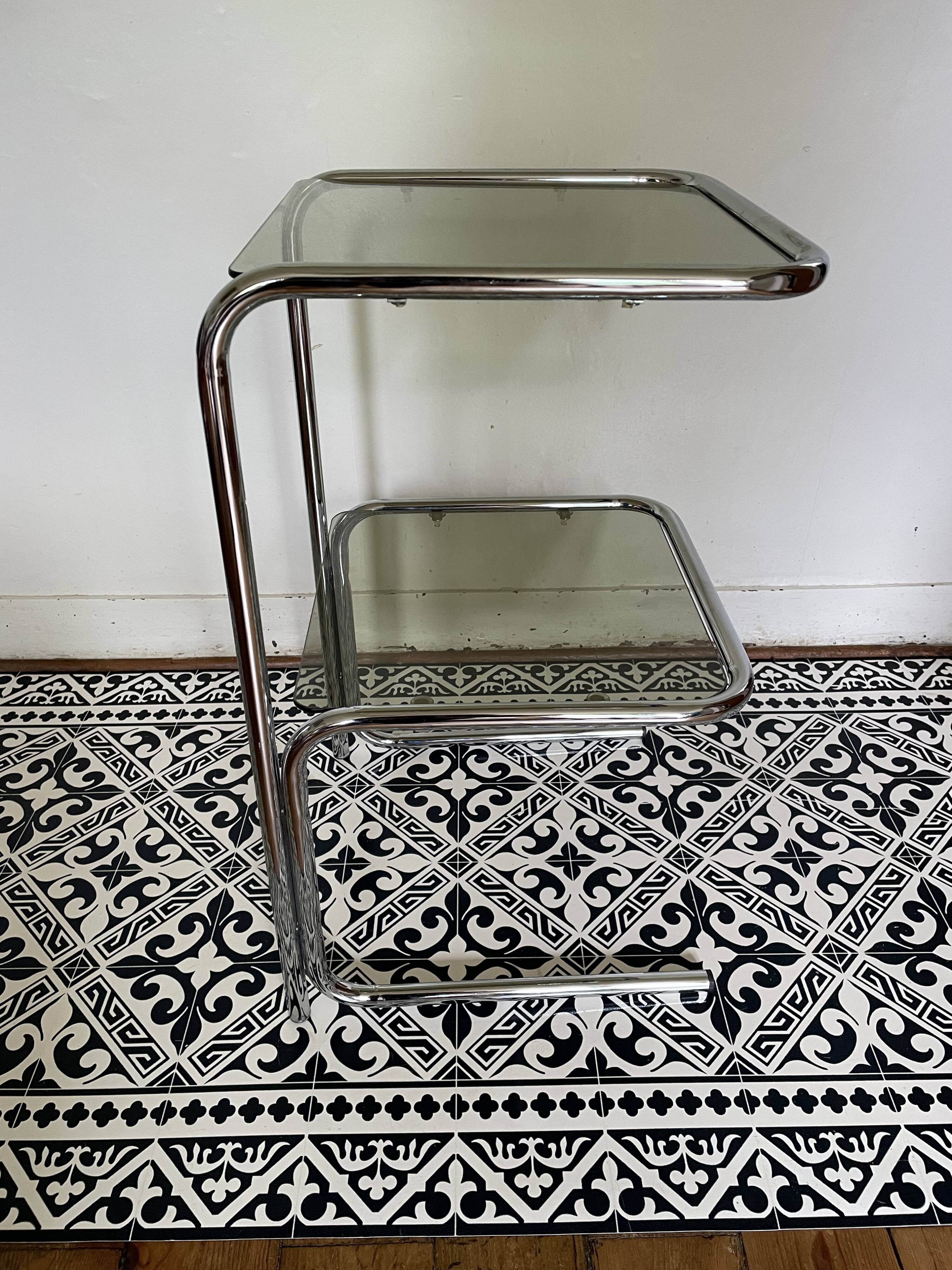 Vintage chrome side table 1970