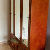 Art Nouveau Art Deco beech cabinet