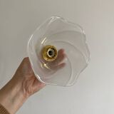 Baladeuse avec tulipe vintage en verre dépoli