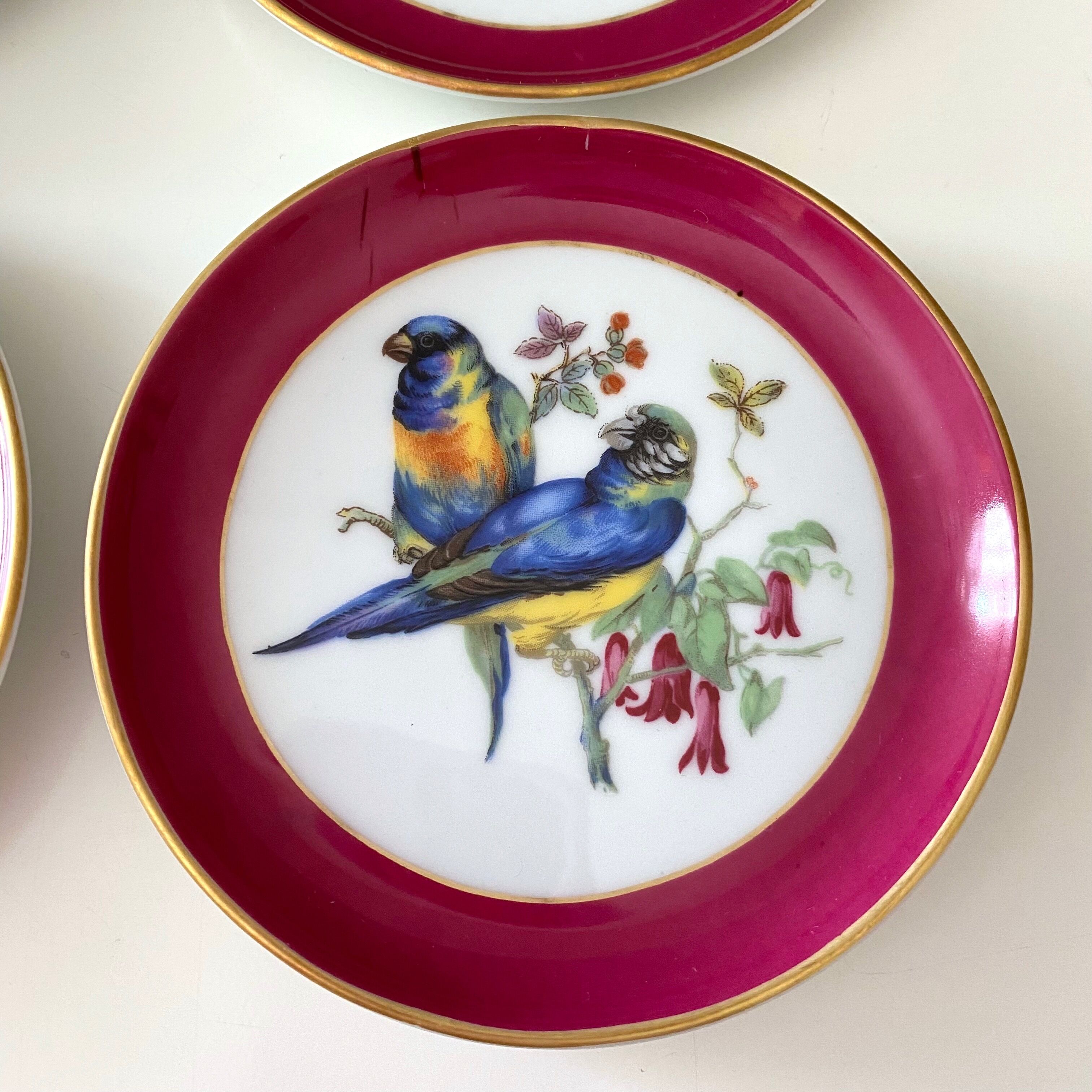 Vintage wall plates, birds, Kaiser AK Germany