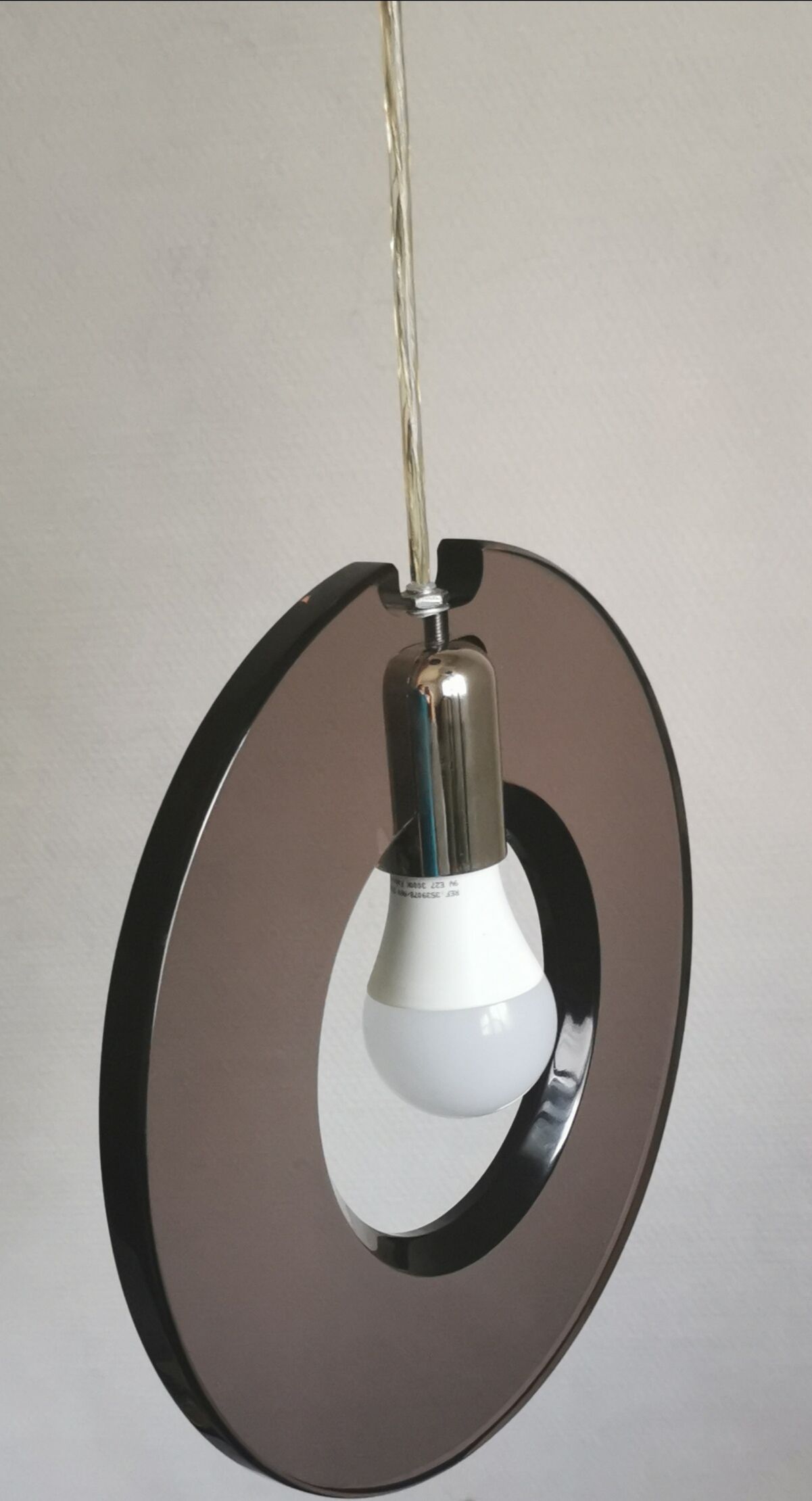 Hanging lamp ring orbit plexiglass chrome 70