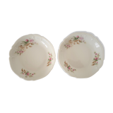 2 mini porcelain bowl plates