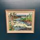 Original Swedish Oil On Panel – “Forsande Vatten” By Paul Sahlin