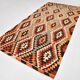 6x11 Geometric Pattern Turkish Vintage Kilim Rug, 172x346Cm