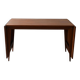 Vintage teak table by ISA Bergamo with drop-leaf extensions
