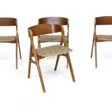 Set of 4 teak chairs, Denmark, 1960