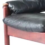 Vintage Scandinavian leather sofa