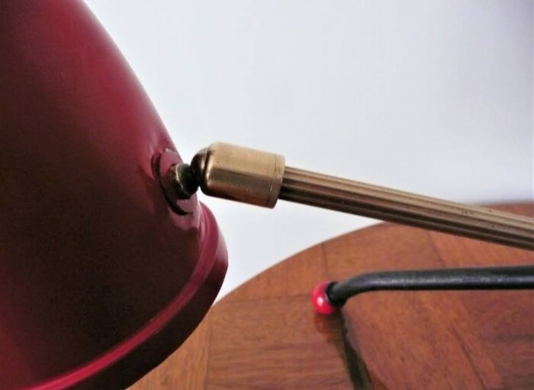 Table lamp brass and bakelite Otto Kolb 50s