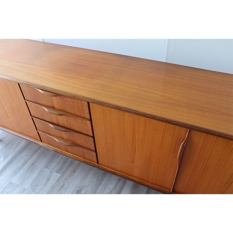 Scandinavian teak row circa 1960