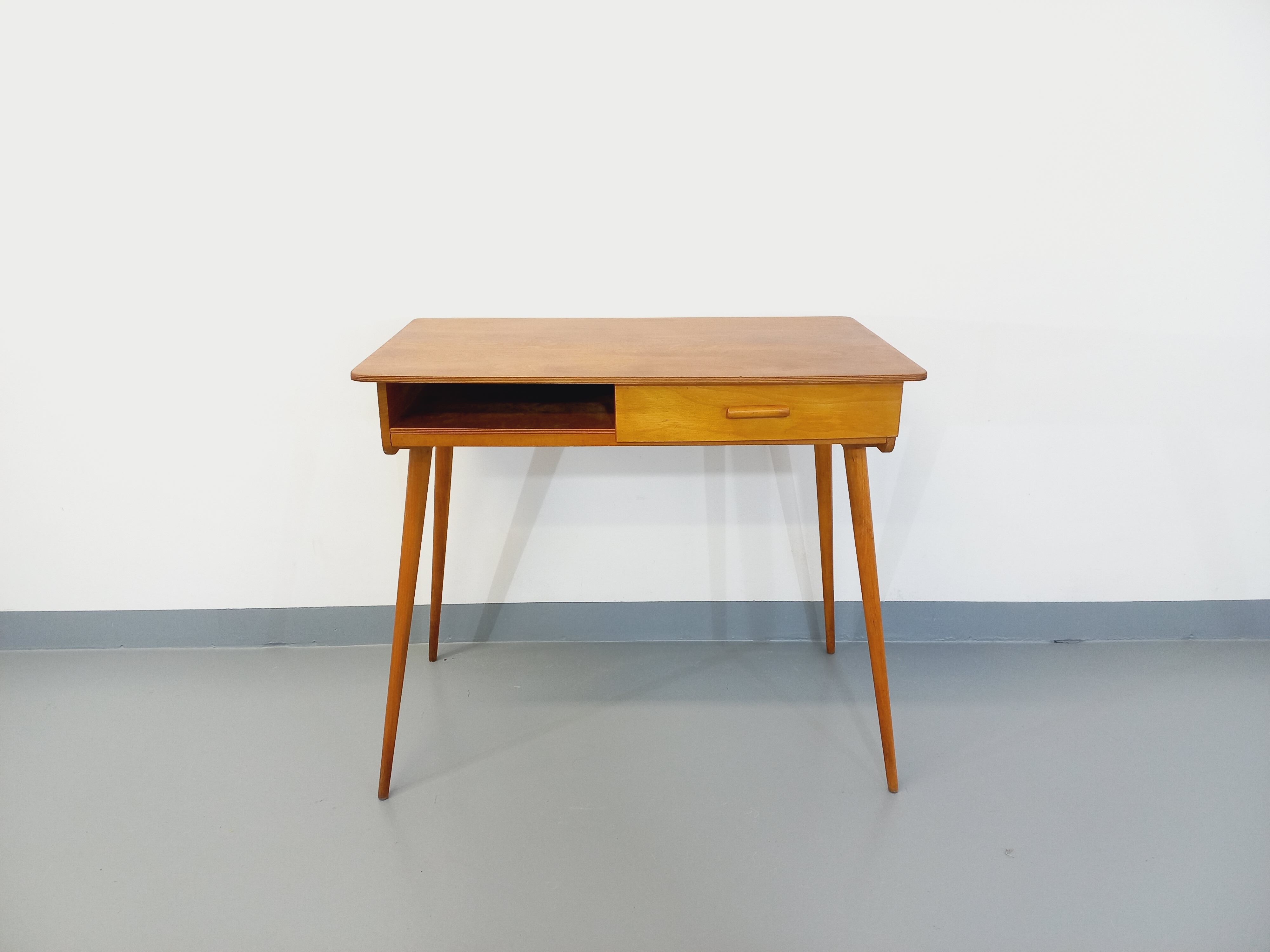 Vintage Baumann wooden desk from the 50s