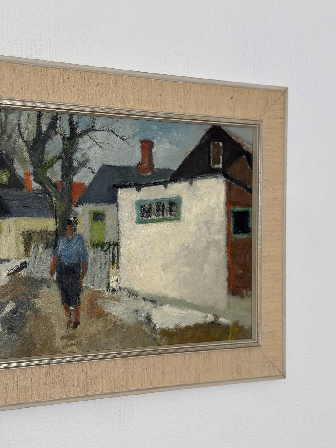 Swedish Oil on Panel – “Street ” by JOHN BÖRÉN