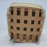 1960s, Danish armchair, light green furniture velour, beech wood.