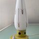 Vintage opaline and metal lamp from the 50s-60s