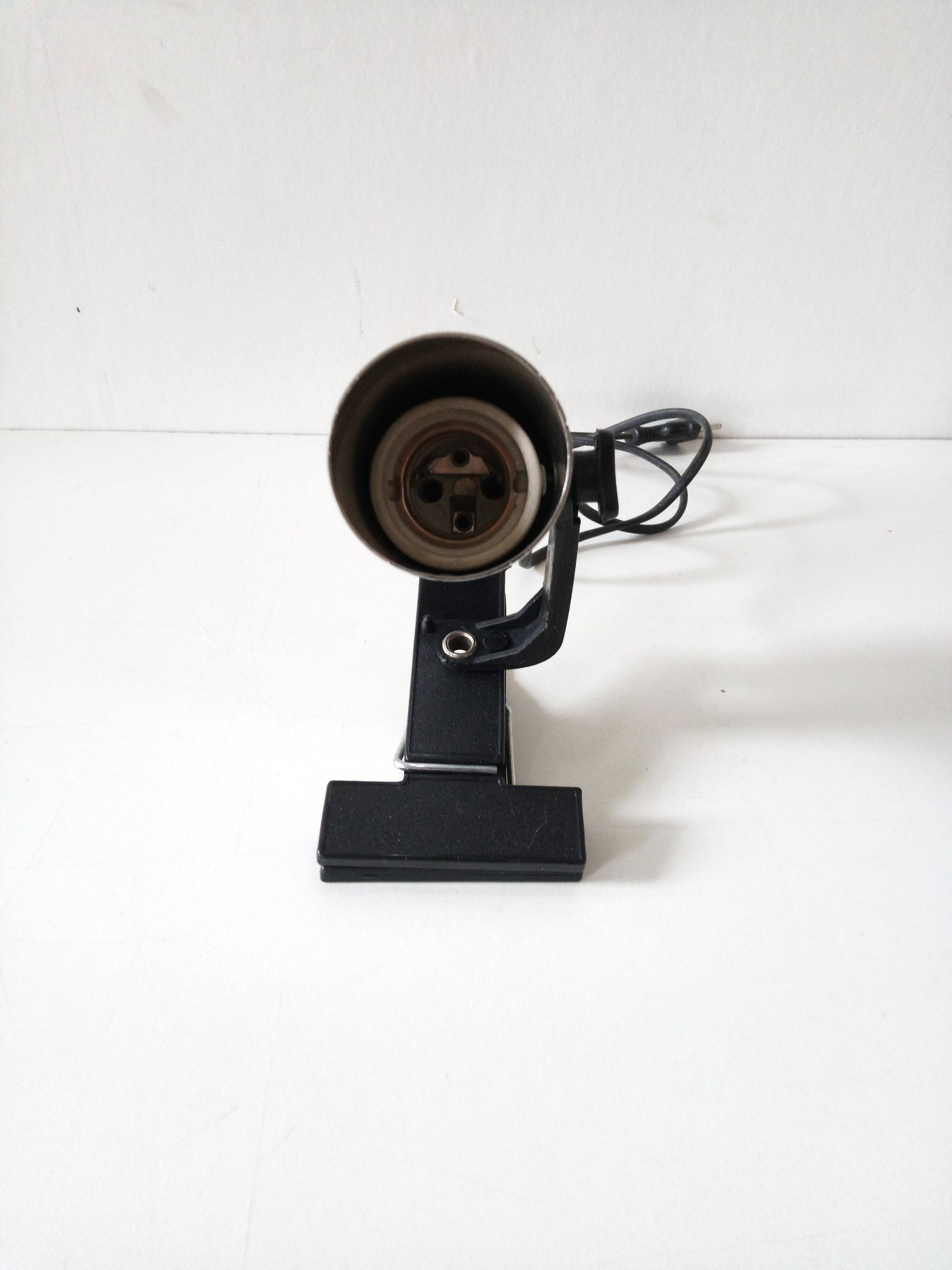 Targetti clamp-on spotlight / wall lamp - Italy - 1970