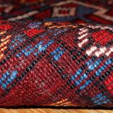 Handmade antique Persian Kurdish rug 122cm x 243cm 1880s - 1B419