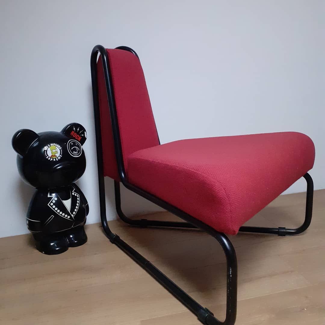 Paire de chauffeuses modulable 1980 vintage