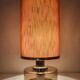 Lampe en verre fumé années 70