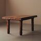 Modernist table in oak and walnut, France, Art Deco, circa 1940.