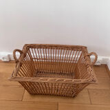 Rattan laundry basket