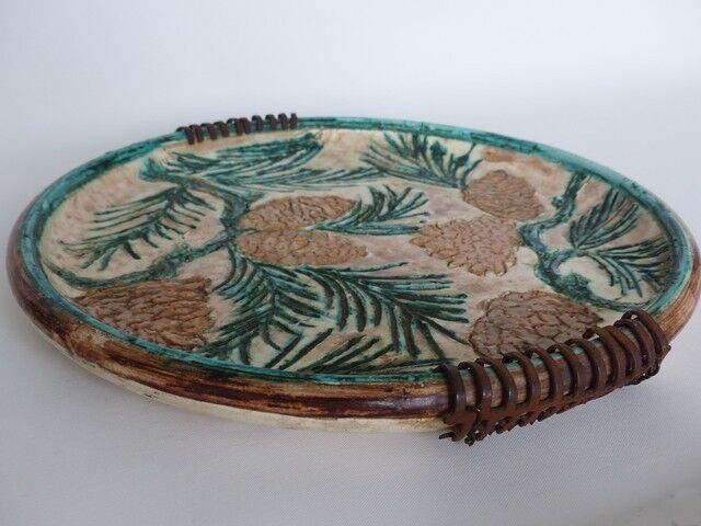 Signed Vallauris Jérôme Massier ceramic dish